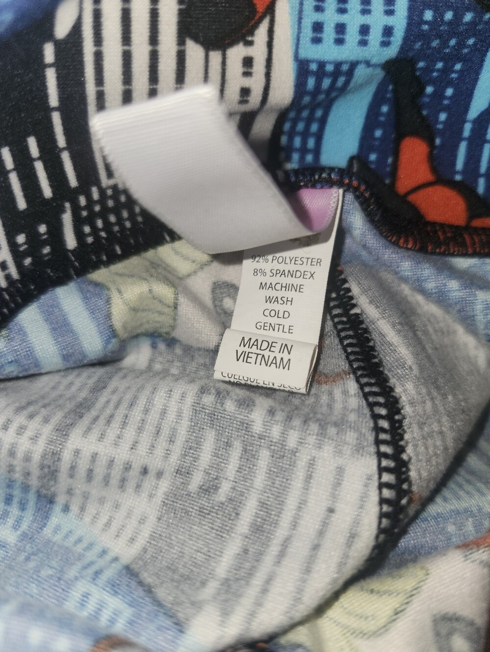 💨EUC LuLaRoe X Disney "The Incredibles: DASH💨 in The City Leggings" One Size - Picture 6 of 7